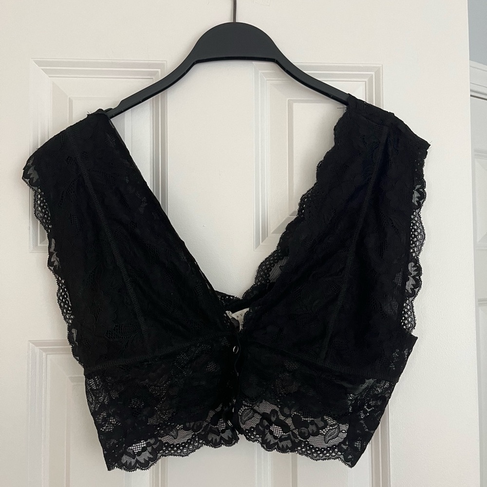 Black lace bra top from Grey Bandit